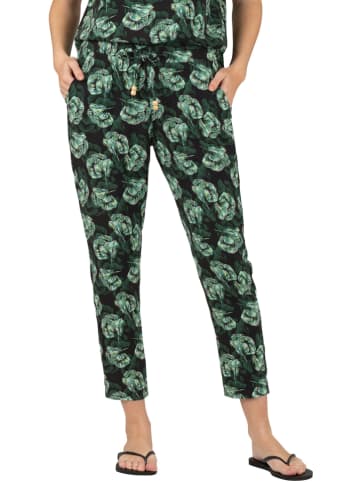 Timezone Broek "Akura" zwart/groen