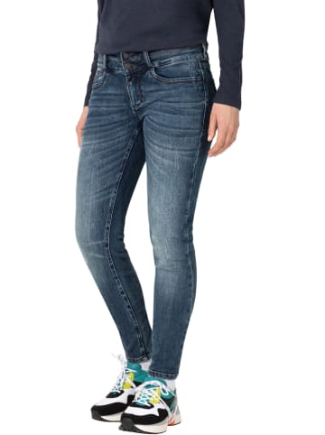 Timezone Spijkerbroek "Enya" - skinny fit - donkerblauw