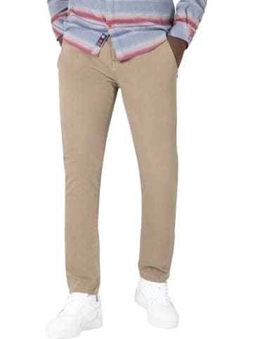 Timezone Spodnie chino "Janno" w kolorze beżowym