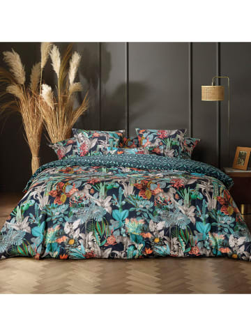 CXL by Christian Lacroix Satin-Kissenbezug in Dunkelblau/ Bunt