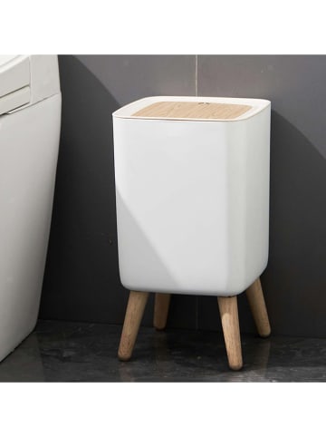 Kitchen Move Touch-Mülleimer "Malmo" in Weiß/ Natur - 10 l