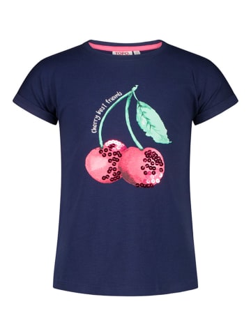 Topo Shirt "Cherry" in Dunkelblau