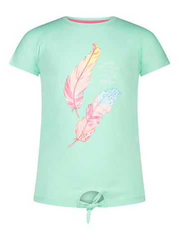 Topo Koszulka "Feather" w kolorze turkusowym