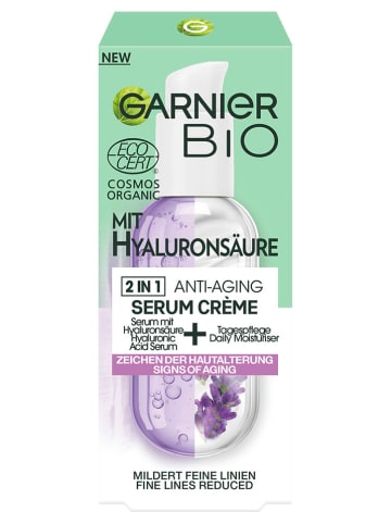 Garnier 2-in-1 gezichtsserum & -crème "Bio Lavendel", 50 ml