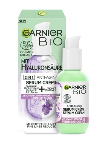 Garnier 2-in-1 gezichtsserum & -crème "Bio Lavendel", 50 ml