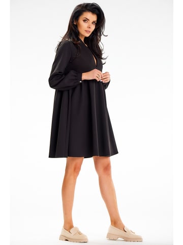 Awama Kleid in Schwarz