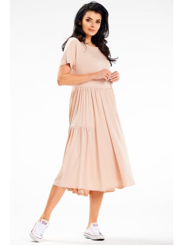 Awama Kleid in Beige
