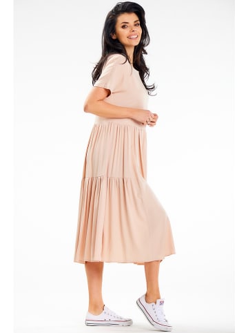 Awama Kleid in Beige