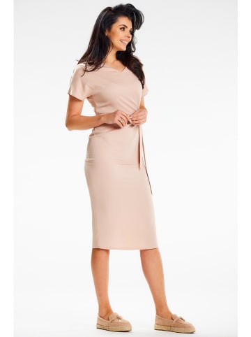 Awama Kleid in Beige