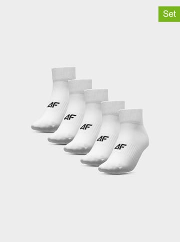 4F 5-delige set: sokken wit