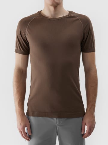4F Koszulka w kolorze jasnobrązowym do biegania