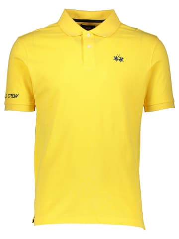 La Martina Poloshirt geel