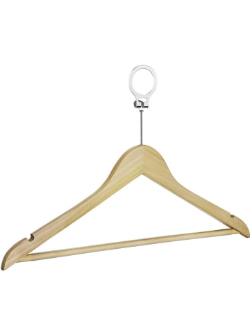 Wenko 4er-Set: Kleiderbügel in Natur - (B)45 x (H)23,5 cm