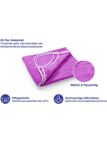 Wenko Saunatuch "Maximex" in Lila - (L)180 x (B)80 cm