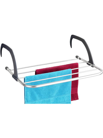 Wenko 2in1 Wäschetrockner und Regal "Maximex" in Silber - (L)53 x (B)34 cm