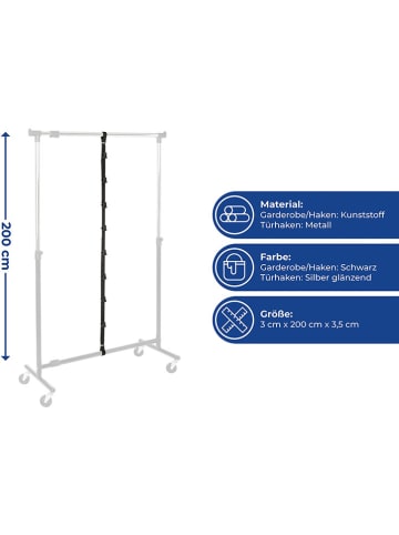 Wenko 2er-Set: Taschenorganizer "Maximex" in Schwarz - (L)200 cm