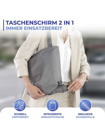 Wenko 2-in-1 paraplu grijs - (B)40 x (H)40 cm
