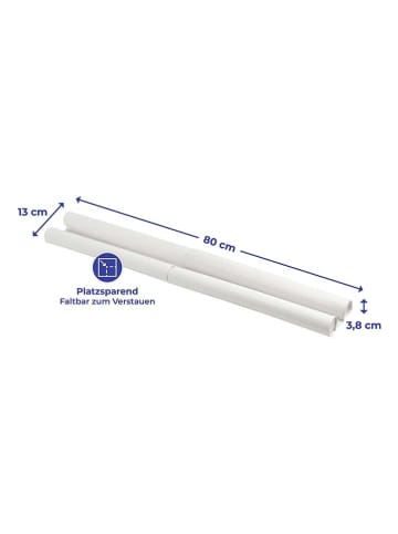 Wenko 2er-Set: Zugluft-Stopper in Weiß - (B)80 x (H)13 cm