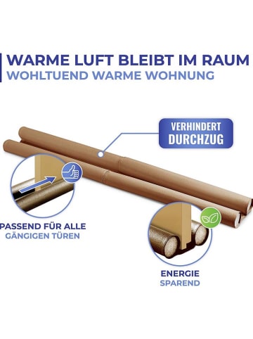 Wenko Tochtstrip bruin - (B)80 x (H)13 cm