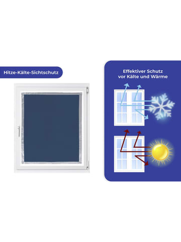 Wenko Venster-zonnescherm blauw - (L)114 x (B)94 cm