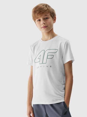 4F Koszulka sportowa w kolorze biaÅ‚ym