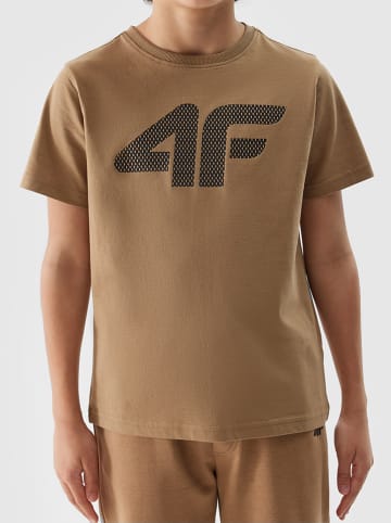 4F Koszulka w kolorze beżowym