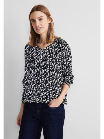 Street One Blouse donkerblauw/crème