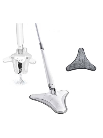 Joybos Bodenwischer in Weiß/ Grau - (H)125 cm