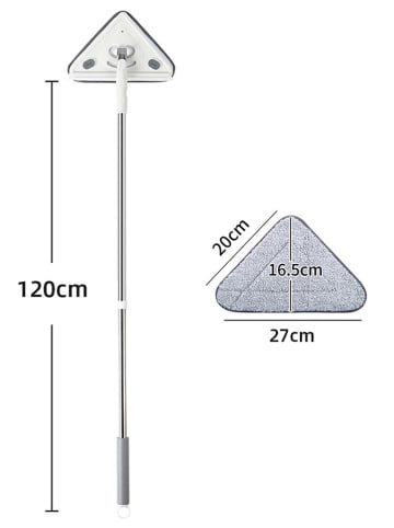 Joybos Fensterreiniger in Weiß/ Grau - (H)120 cm