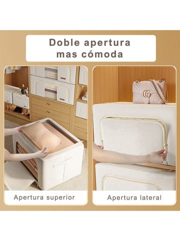 Joybos Kleiderbox in Beige - (B)60 x (H)40 x (T)42 cm