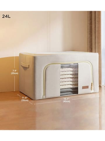 Joybos 3er-Set: Kleiderboxen in Beige