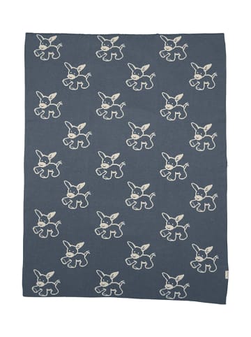 Sterntaler® Strick-Schmusedecke "Emmi" in Blau - (L)100 x (B)80 cm