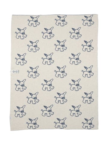 Sterntaler® Strick-Schmusedecke "Emmi" in Blau - (L)100 x (B)80 cm