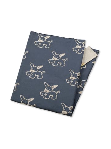 Sterntaler® Strick-Schmusedecke "Emmi" in Blau - (L)100 x (B)80 cm