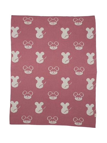 Sterntaler® Strick-Schmusedecke "Mabel" in Rosa - (L)100 x (B)80 cm