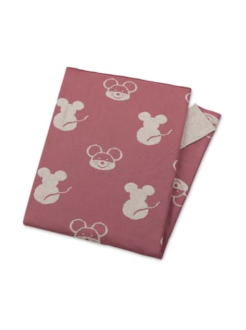 Sterntaler® Strick-Schmusedecke "Mabel" in Rosa - (L)100 x (B)80 cm
