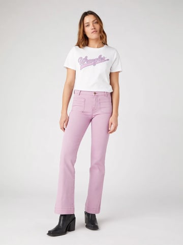 Wrangler Dżinsy - Flaire fit - w kolorze jasnoróżowym