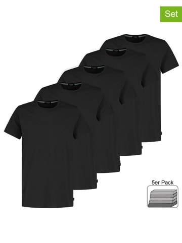 Sublevel 5er-Set: Shirts in Schwarz