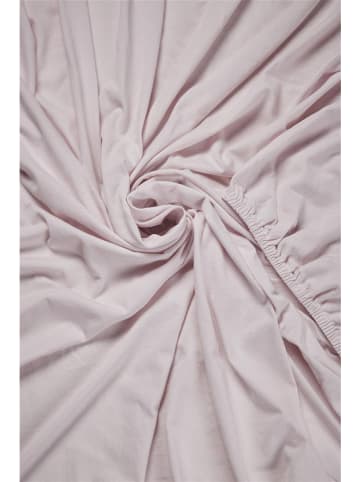 Beddinghouse Prześcieradło w kolorze jasnoróżowym na rozdzielany topper