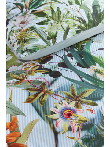 Beddinghouse Satin-Bettwäsche-Set "Cadence" in Weiß/ Grün