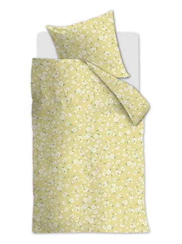 Beddinghouse Renforcé beddengoedset "Daisies" geel
