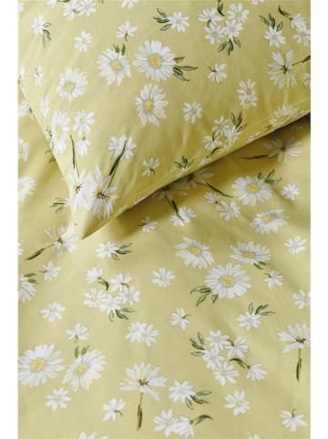 Beddinghouse Renforcé beddengoedset "Daisies" geel