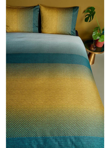 Beddinghouse Satin-Kissenbezug "Duco" in Gelb/ Blau