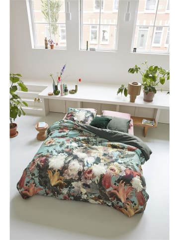 Beddinghouse Satijnen beddengoedset "Grandeur" mintgroen/grijs