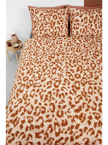 Beddinghouse Flanellen beddengoedset "Leone" beige/oranje