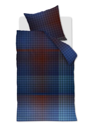 Beddinghouse Satijnen beddengoedset "Yann" blauw/rood