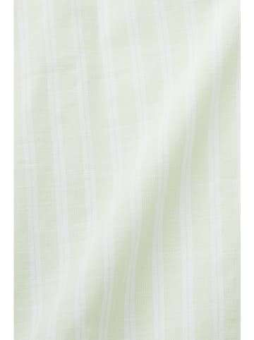ESPRIT Bluzka w kolorze jasnozielono-białym