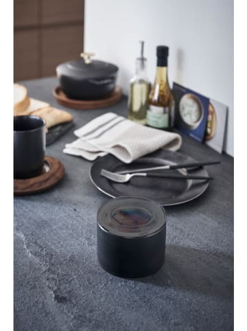 Yamazaki Vorratsdose "Tower" in Schwarz - (H)7 x Ø 10,5 cm