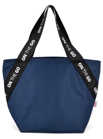 IRIS Isolier-Lunchtasche "On the go" in Dunkelblau - (B)24 x (H)33,5 x (T)14 cm