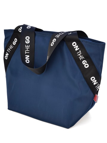 IRIS Isolier-Lunchtasche "On the go" in Dunkelblau - (B)24 x (H)33,5 x (T)14 cm